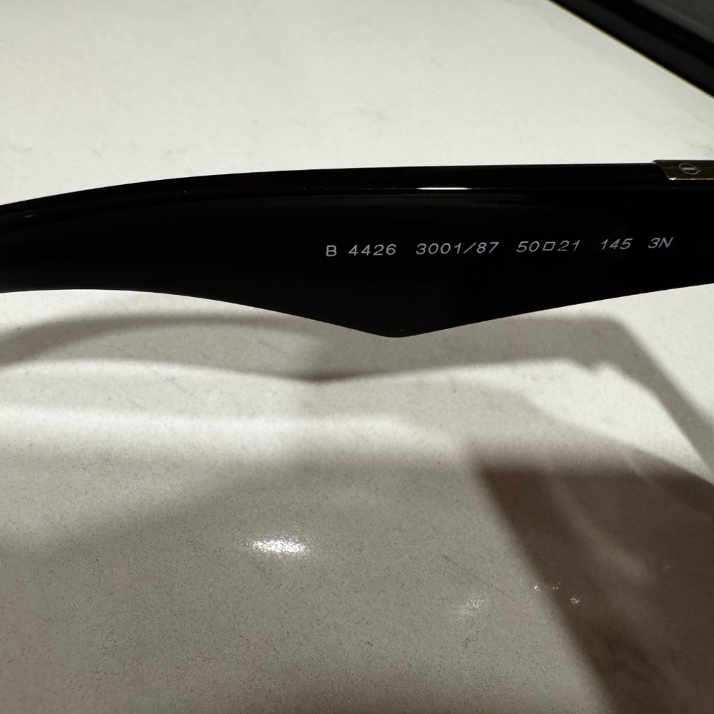 $403 Burberry Mens Unisex B 4426 Black Sunglasses Recent Style / Womens - Picture 9 of 14